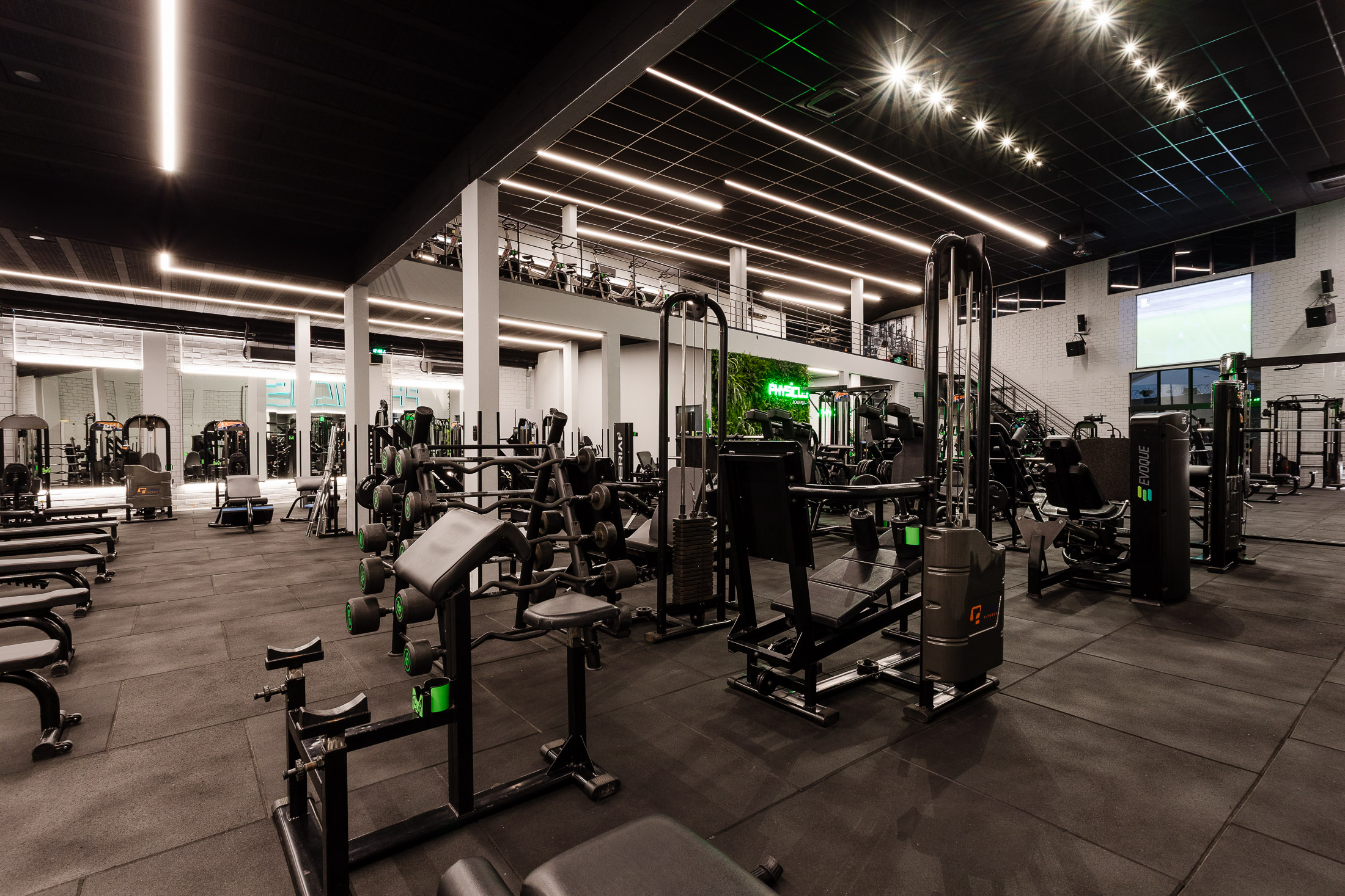 Equipamentos de musculação e pesos livres